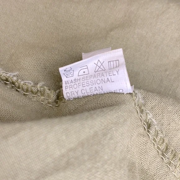 Sage Green Spaghetti Strap A-Line Dress w|brown button accents - Picture 9 of 10